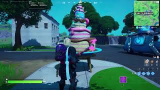 dance in front of different birthday cakes - All birthday cake fortnite locations