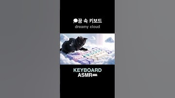 💭꿈속 키보드 #asmr #cat #visualtingle  #oddlysatisfying #fyp #relaxing #keyboard #viral #typing