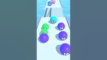 Ball run merge 2048 🪩 Ball run Gameplay (Android, iOS #24) 🎮