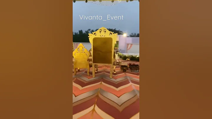 Wedding Stage Decor  || Vivanta Event Management ||Dm For Order 👍👍#wedding#haldi#shaadi#sangeet