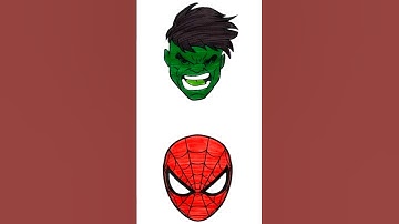 Avengers Marvel Superheroes Spiderman Hulk Thor Ironman Captain A Coloring for Kids #shorts #marvel