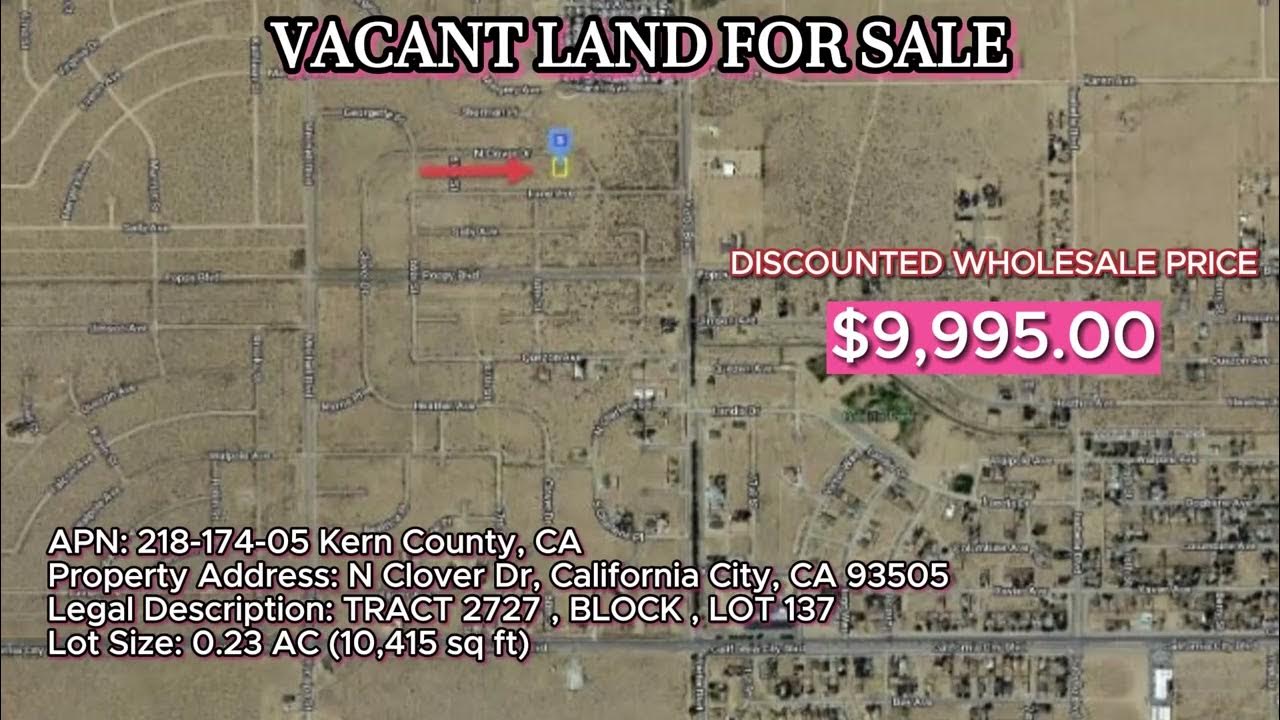 10,415 Sq Ft Lot For SaleKern County, N Clover Dr, California City