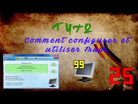 Vidéo: Comment Configurer Et Utiliser Fraps