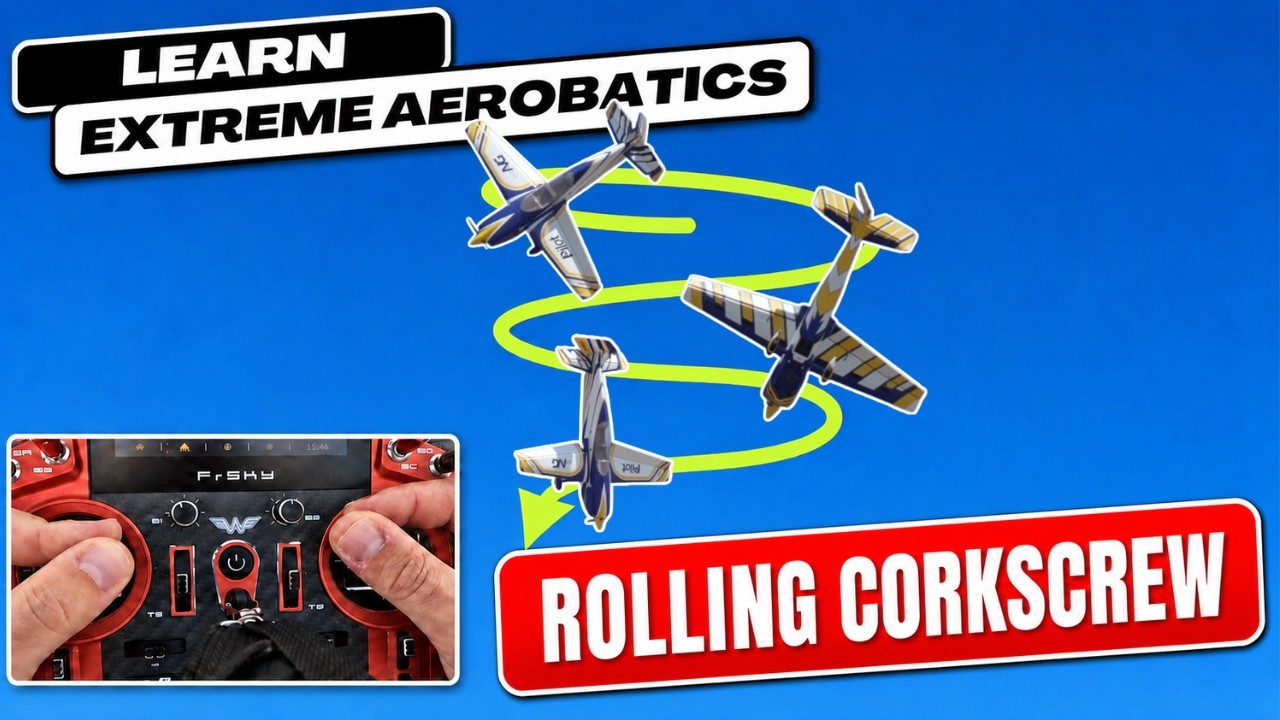Rolling Corkscrew - How to 3D like a pro (stick camera)