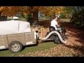 Leaf vacuum trailer