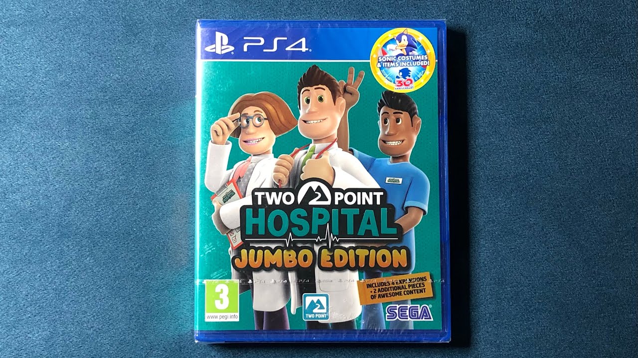 Two Point Hospital (Playstation 4 / PS4) includes Bigfoot and Pebberley  Island expansions 