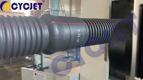 CYCJET LF30F Corrugated Pipe Fly Laser Printing/How to Laser Coding PE pipe/Laser Marking Machine
