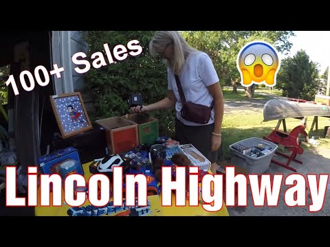 Lincoln Highway Garage Sales! Vintage Clothes, Christmas, Gold