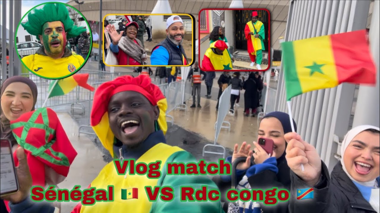 CAN 2025 Vlog Sénégal 🇸🇳 vs rdc Congo 🇨🇩 l’ambiance est incroyable 😱