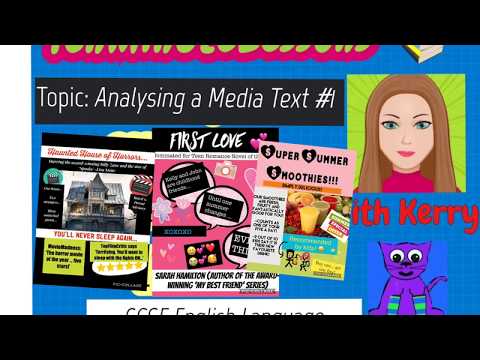 Analysing a Media Text – Opening Class