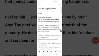 The Last Bargain|Poem|Extract|Class-8