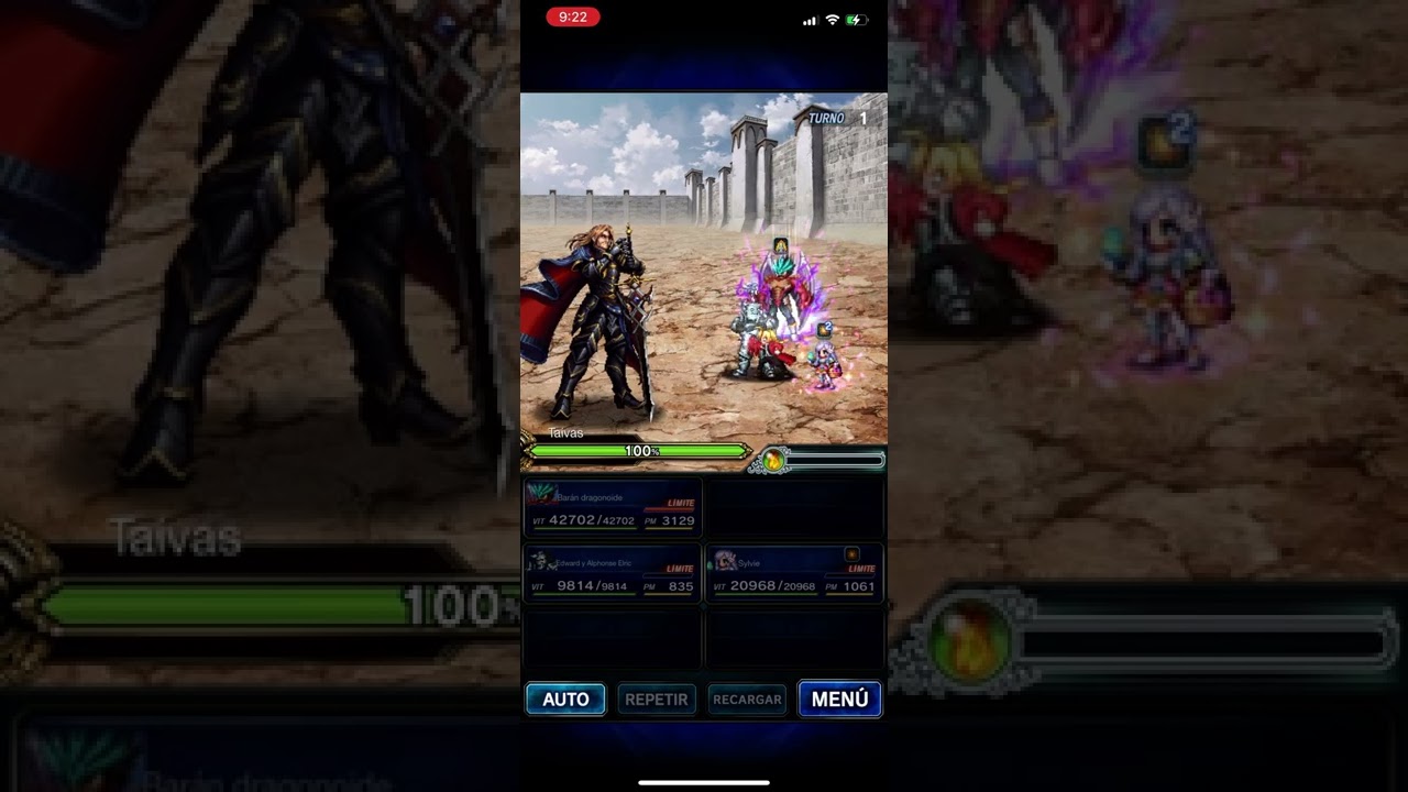 FFBE Taivas Vs Baran
