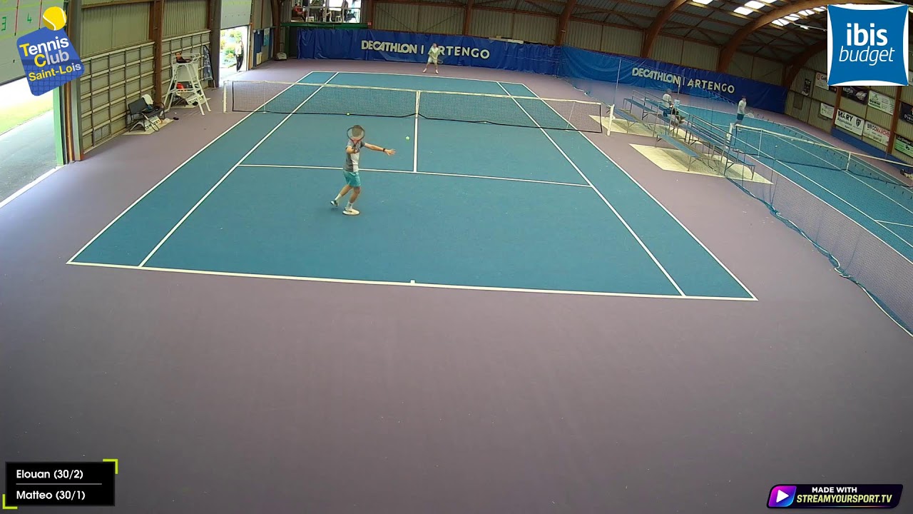 Court 1 : Elouan (30/2) 🆚 Matteo (30/1)