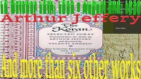 Arthur Jeffrey's Introduction to Al Quran 1