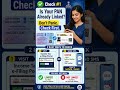 🚨 PAN Aadhaar Link Problem? Check These 3 Things Today | Bank Account Update 2026! #shorts #pancard