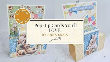 Fun Fold Pop-Up Cards with a Twist | Hip Hip Hooray Card Tutorial by Anna Sigga #G45LeveledUp