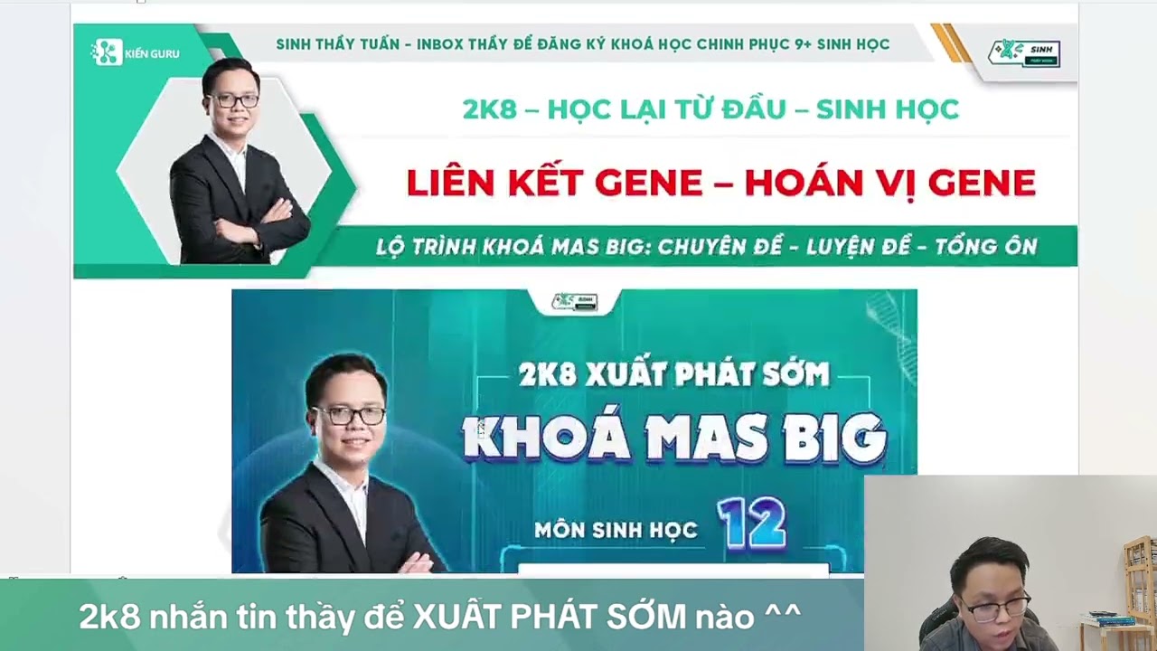 LIÊN KẾT GENE - HOÁN VỊ GENE || HỌC LẠI TỪ ĐẦU - BUỔI 6