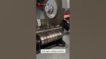Part 72 The automatic feeding hob pipe cutting machine quickly cuts without burrs Rotary cutting.😱