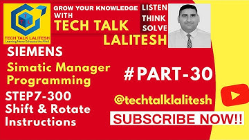 #PART30 SHIFT ROTATE FUNCTION IN SIMATIC MANAGER (P2)| SIEMENS TUTORIALS HINDI| AUTOMATION TUTORIALS