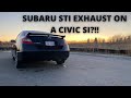 HONDA CIVIC SI (8TH GEN) GETS AN INVIDIA N1 EXHAUST?!! (CUSTOM)