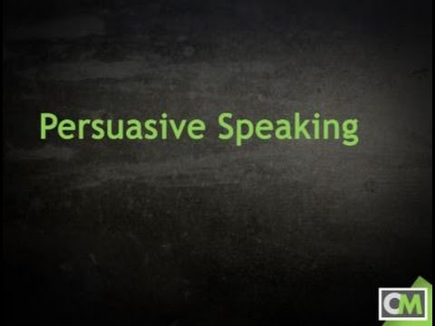 Persuasive Speaking Basics