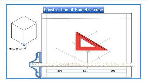 Design & Technology  G9 U2L7 Pictorial Projection   Isometric Cube and Cuboid