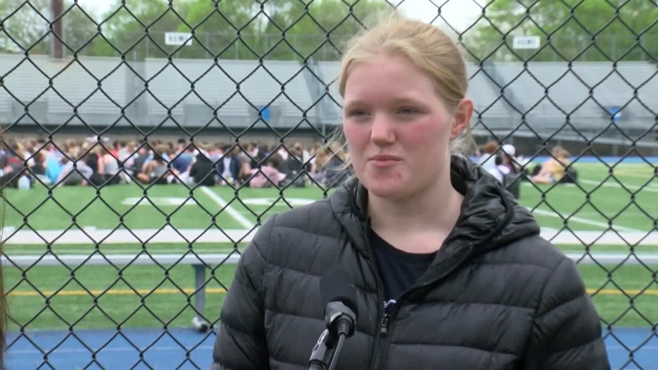 Whitefish Bay high school students stage walkout, demand action