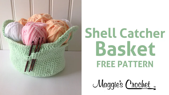 Learn to Crochet a Shell Catcher Basket for Free!