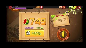 Fruit Ninja | 741 points | gamewalk through | Gameplay (iOS, Android) | Part 3