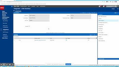 Infor CRM - New CRM Workflow in 8.4.04