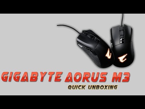 Gigabyte Aorus M3 Gaming Mouse Quick Unboxing