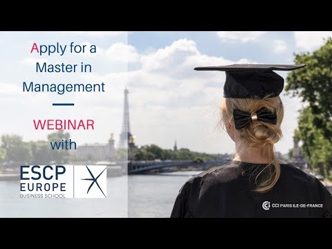 How to apply for the Master in Management? with ESCP Europe