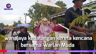kereta kencana ada di wanajaya /tenda biru Warlan muda pesta hajat bapak Ikin rosikin
