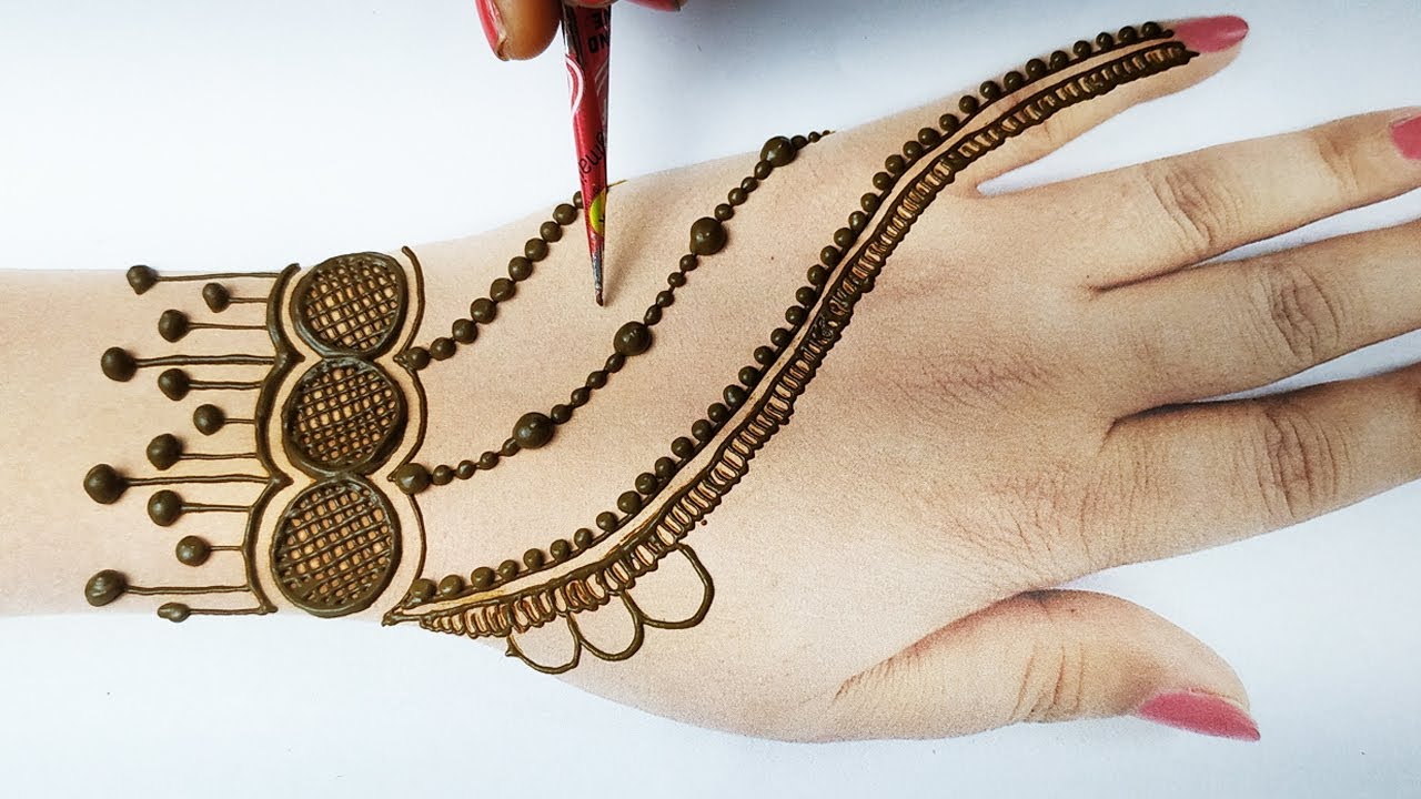 Simple Dots Mehndi Design for Hands - Gol Tikki Jewelry Mehndi Design ...