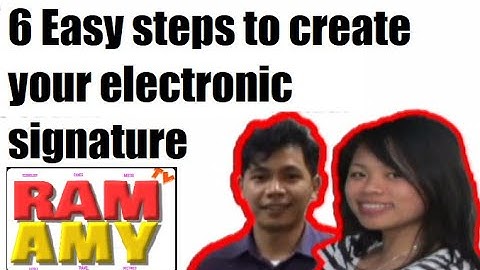 6 easy steps to create your electronic signature using camera, Microsoft word and paint how tutorial