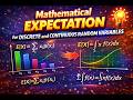 Mathematical Expectation | Discrete & Continuous RVs || ASRB NET Agricultural Statistics|| Part-01