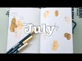 July Bullet Journal Setup | The Notebook