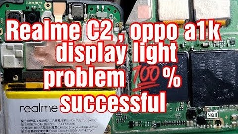 realme C2 , oppo A1k, light problem 💯% solution working 101%