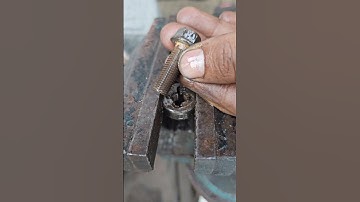 we clean the rusty bolt threads #restoration #repairing #bolt #shortvideo #shorts