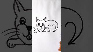 How to easy Rabbit 🐇 drawing from 2222 number #rabbit #youtubeshorts #shortfeed #viralvideo #shorts