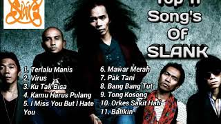 Kumpulan lagu SLANK - HQ sound - TOP 11 Lagu terbaik Slank hits terpopuler Acoustic Version