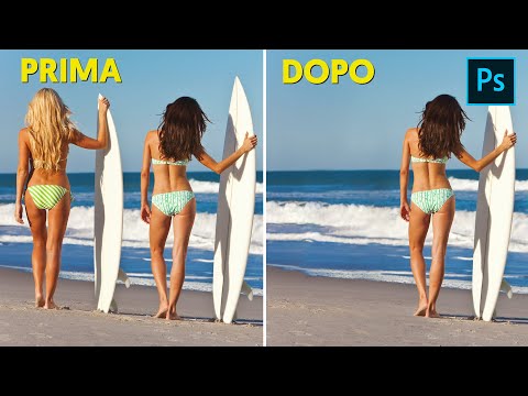 Come RIMUOVERE QUALSIASI COSA da una foto in meno di 1 minuto in Photoshop CC - NUOVO METODO