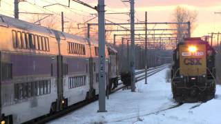 CSX Locomotive at Rt 128 Train Station 2 14 11