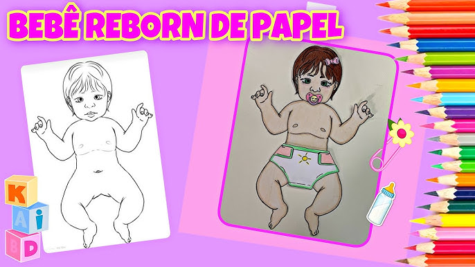 Bebe reborn papel imprimir