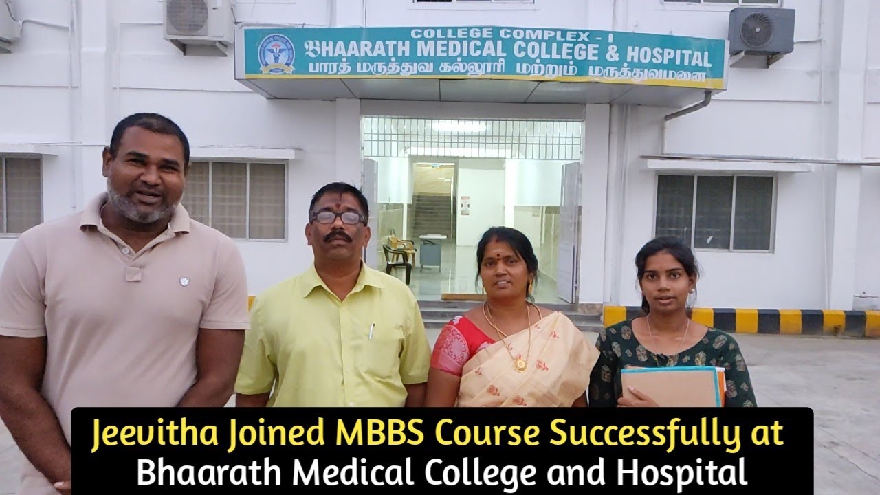 Jeevitha Joined MBBS Course Successfully at Bhaarath Medical College ...