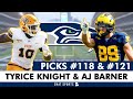 Seattle seahawks select tyrice knight  aj barner in 4th round of 2024 nfl draft