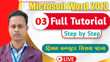Ms - Word 2013 Home Tab Style,Editing Group Complete Tutorial Part 3 Video |#msword2013 #KypCenter