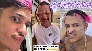 Cremosinho Zuando O Cabelo Do Bruno Diferente Kkk Muita Zueira
