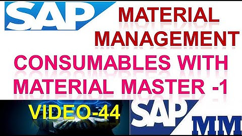 How to Configure Consumables with Material Master in Material Management | SAP MM |DK TECHNOLOGIES