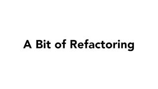 JavaScript 027 A bit of refactoring